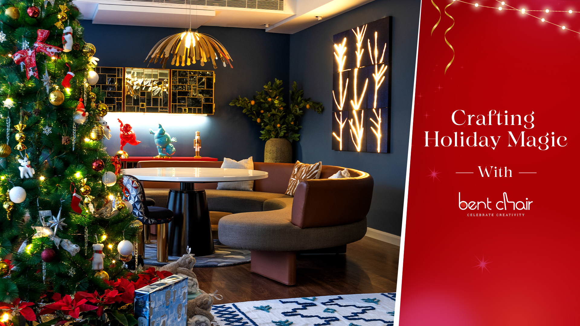 Crafting Holiday Magic With Bent Chair