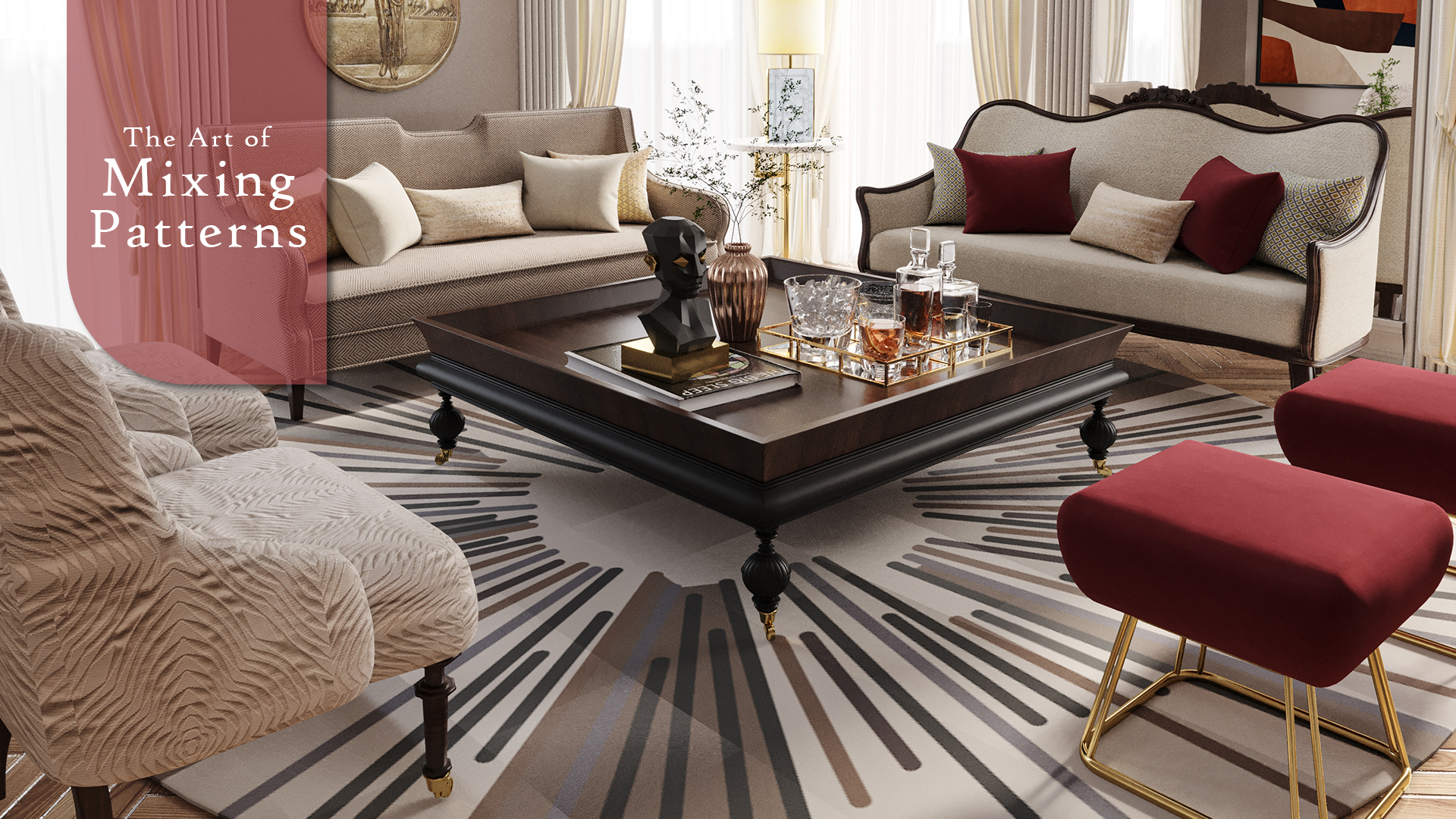 Elevate Your Space: The Ultimate Guide to Fearless Pattern Mixing with Bent Chair