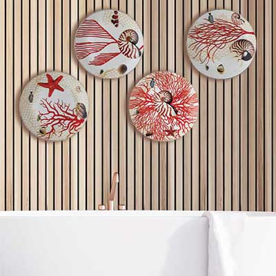 Underwater World Wall Plate (Set of 4) Wall Plate for living room