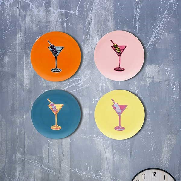 Martini Pop Sunrise Wall Platee