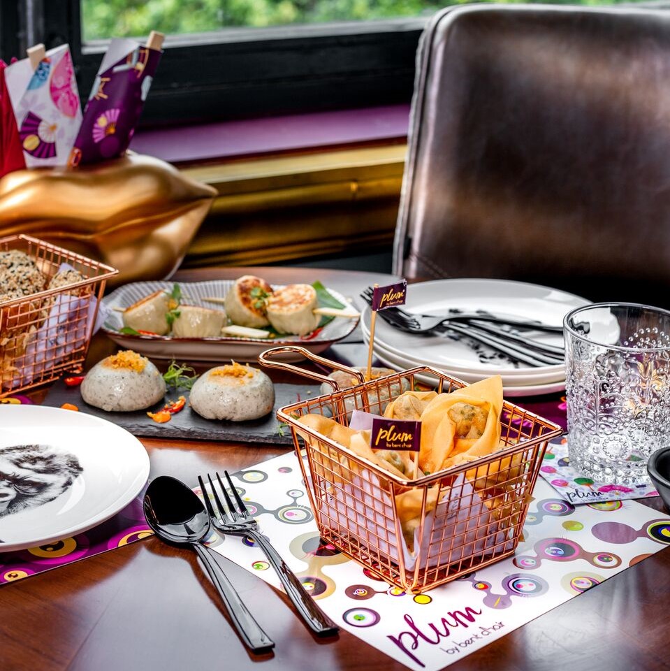 Plum Food by Bent Chair