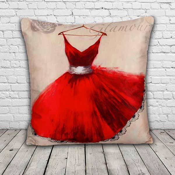 RED DRESS CUSHION
