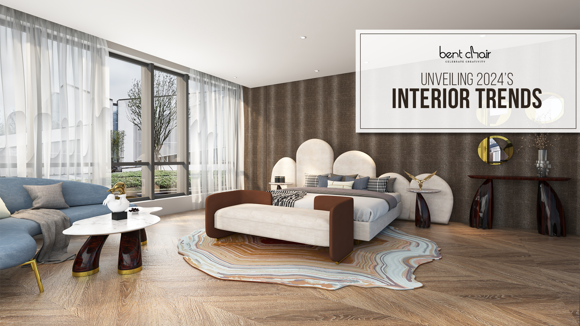 Top Interior Trends For 2024 With Bent Chair