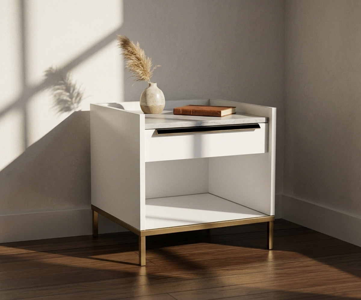 Tray Top Bedside Table