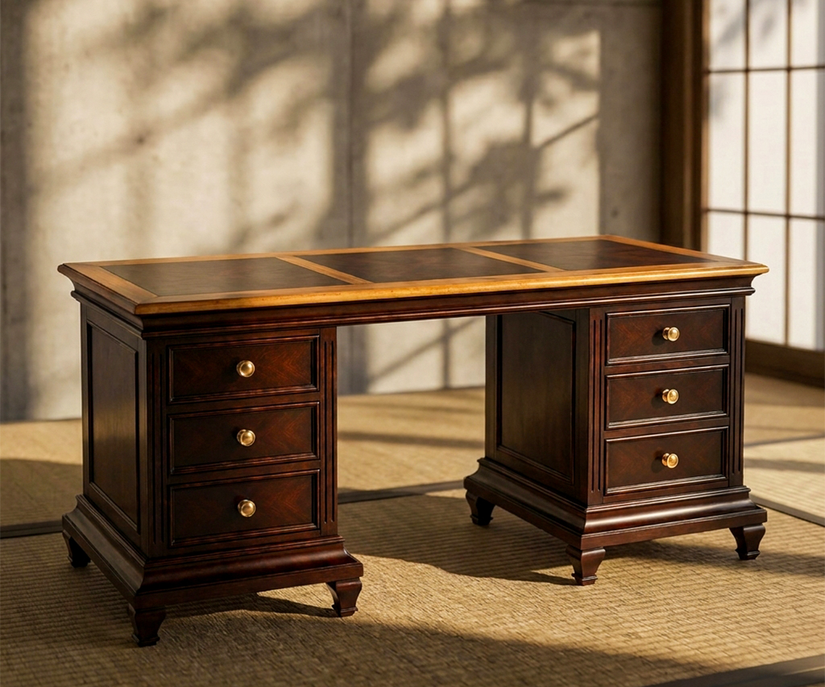 The Regent Pedestal Desk - Resort