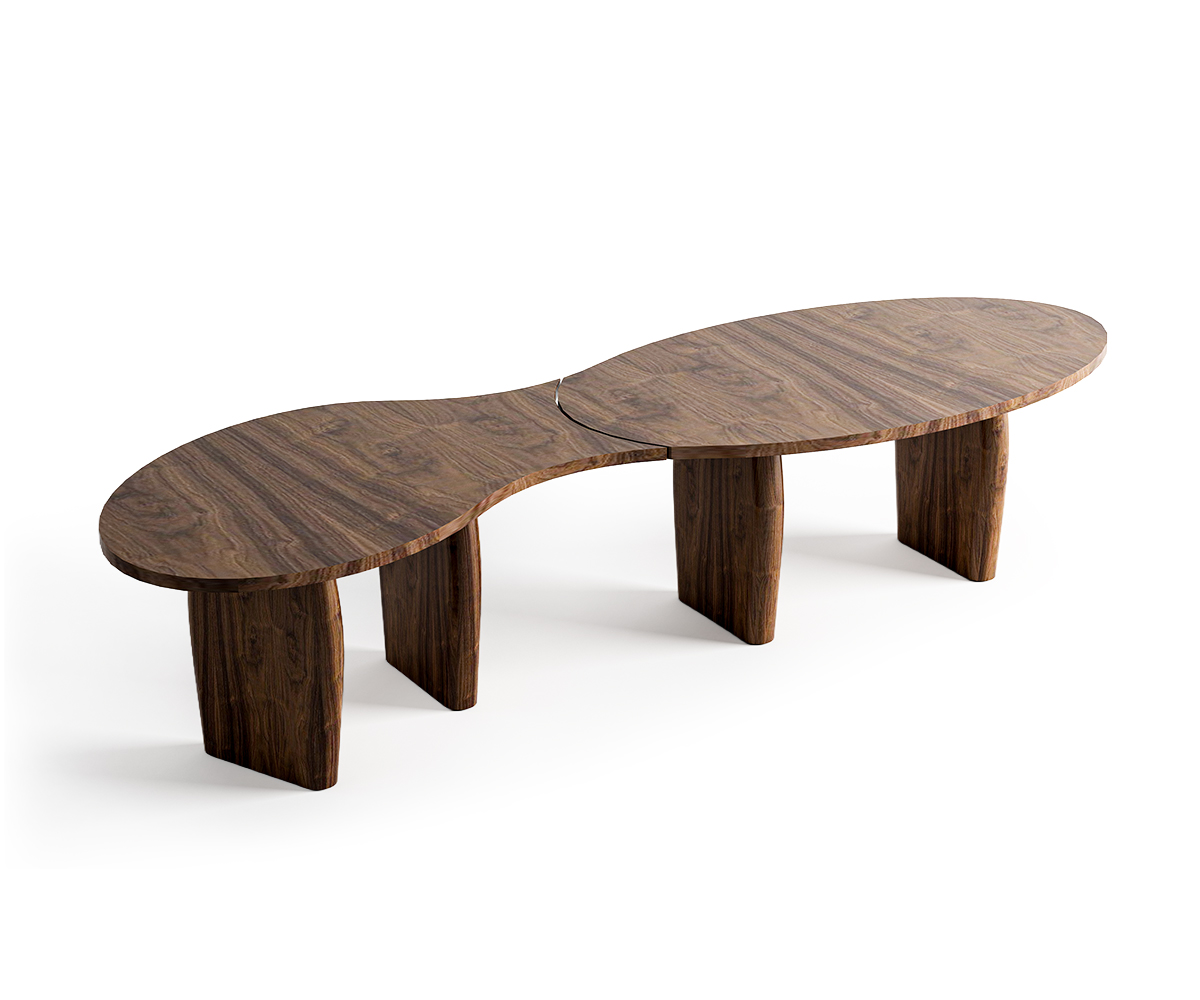 Grain Pillar Dining Table 4