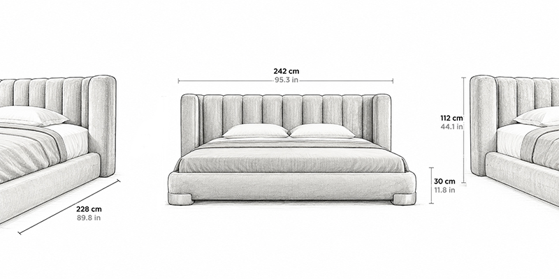 Daisy Bed - Resort dimensions