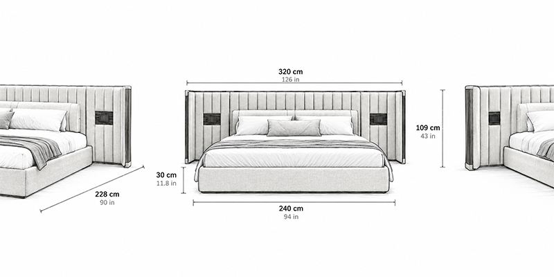 Elsa Bed - Resort dimensions