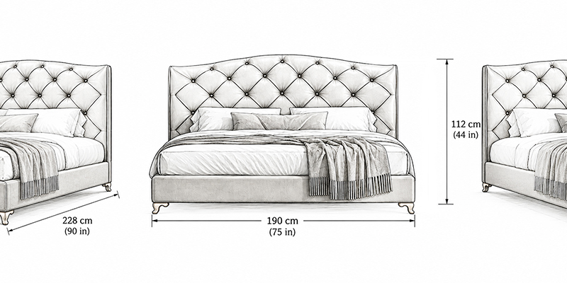 Erin Bed - Resort dimensions