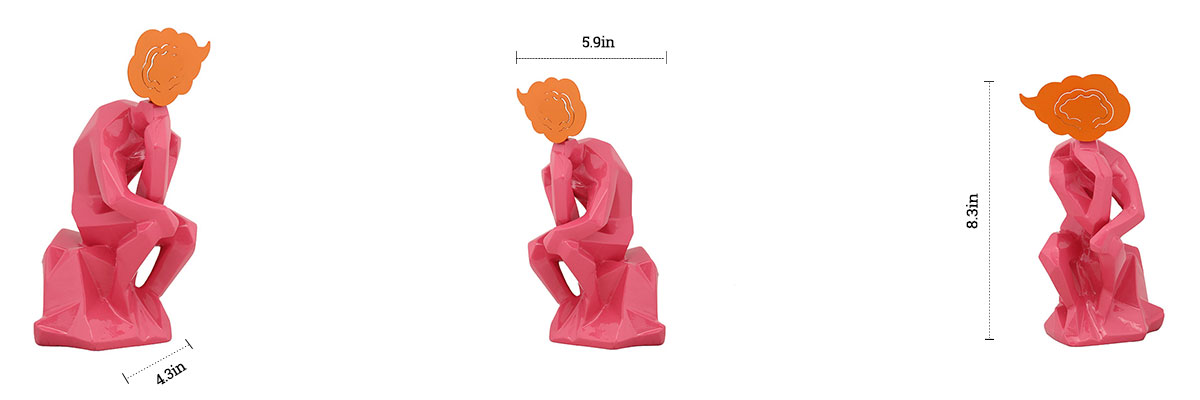 Thinker Cardholder - Resort dimensions