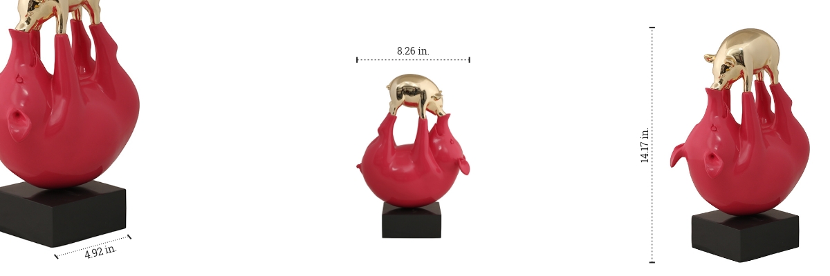 Playing Pigs Sculpture dimensions