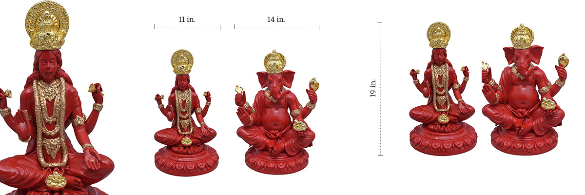 Laxmi Ganesh Idol (Big) dimensions
