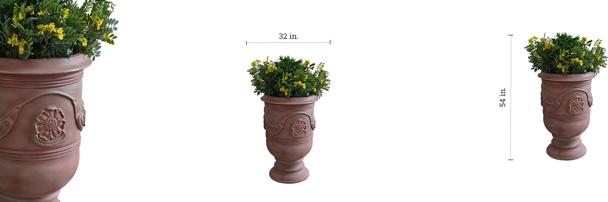 Mason Planter dimensions