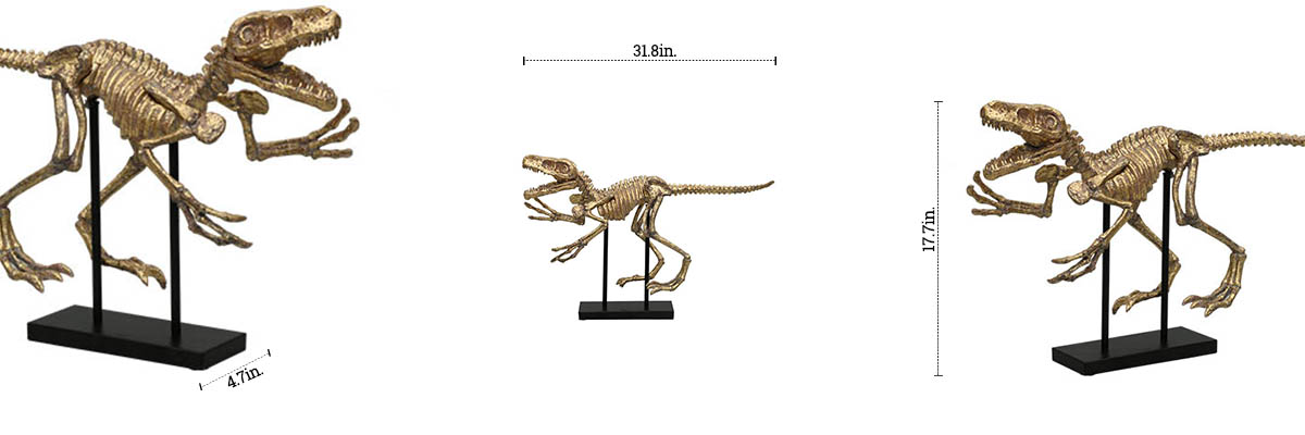 Roaring Tyrannosaurus Sculpture dimensions