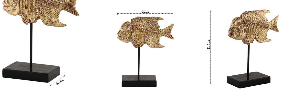 Calcareous Fish Sculpture dimensions