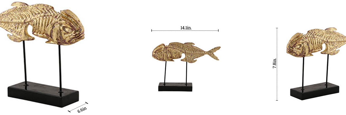 Ossein Fish Sculpture dimensions