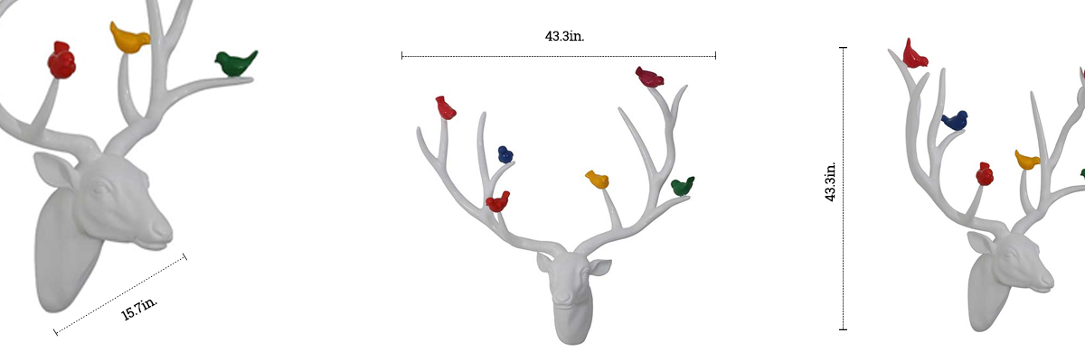 Reindeer Head dimensions
