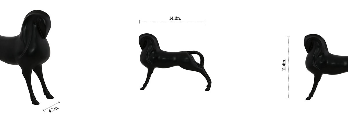 Angry Horse Sculpture dimensions