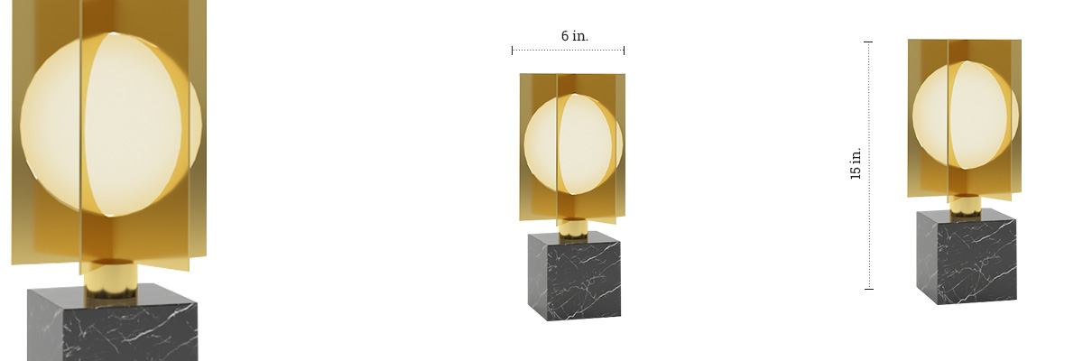 Globe Table Lamp dimensions