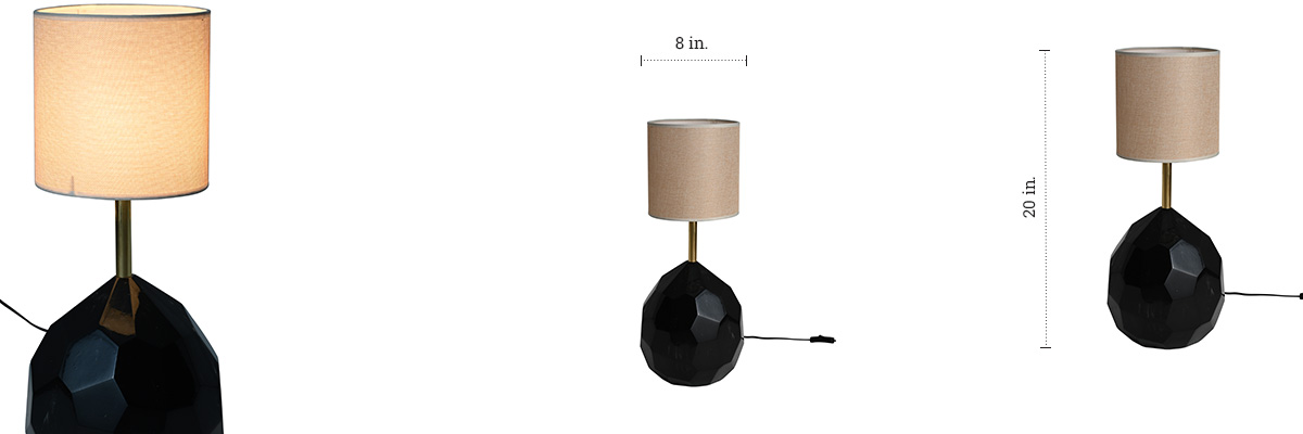 Stone Table Lamp dimensions