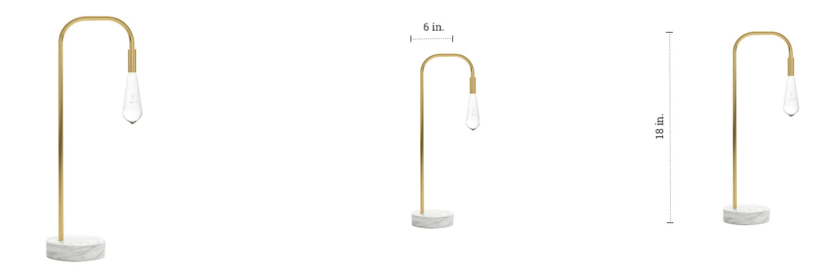 Pendant Table Lamp dimensions