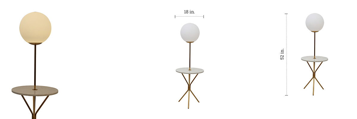 Orb Floor Light dimensions