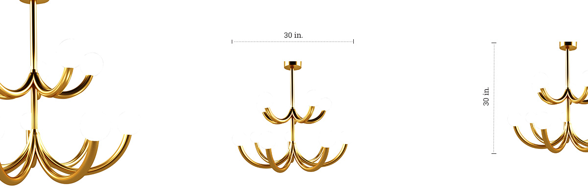 Root Chandelier dimensions