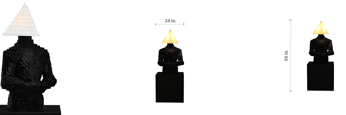 Trinity Sculptural Light dimensions