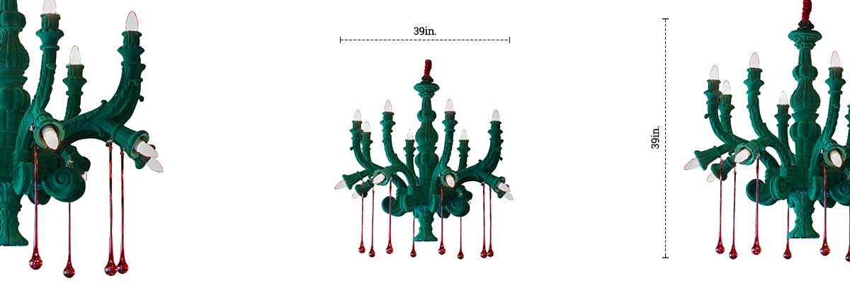 Dangling Crystal Chandelier dimensions