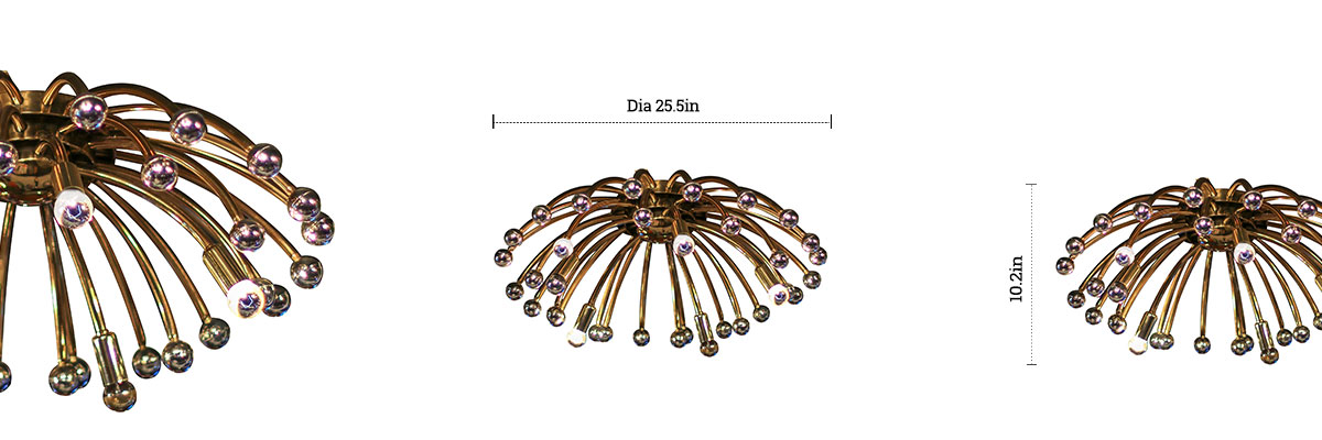 Sparkling Ceiling Light dimensions
