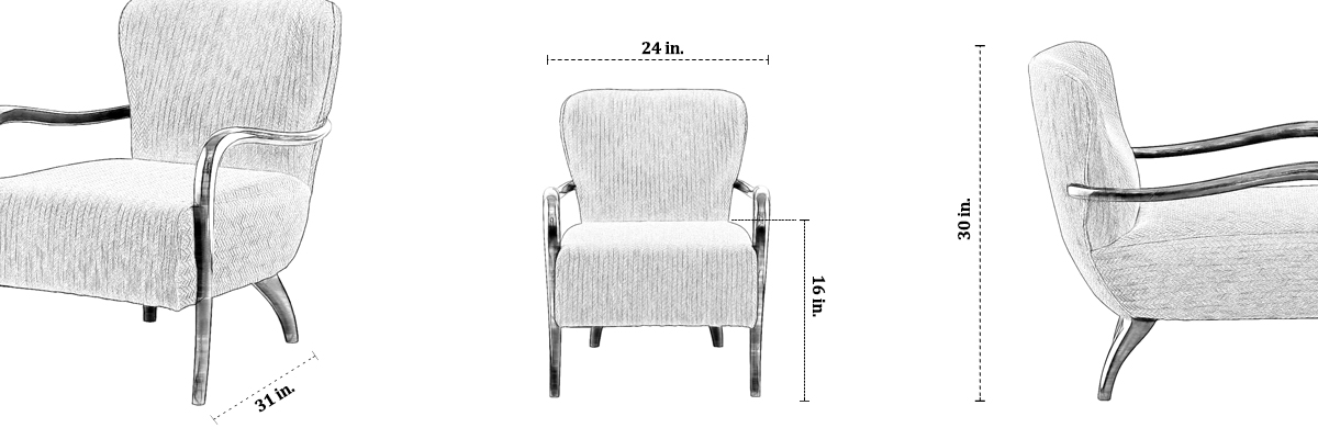 Santiago Chair dimensions