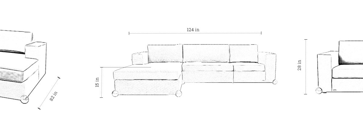 The Mariner Sectional dimensions