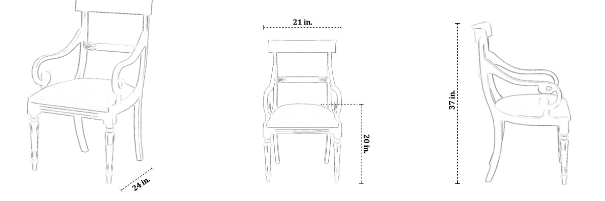 Amrin Chair dimensions