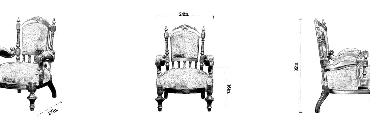 Raani Chair dimensions