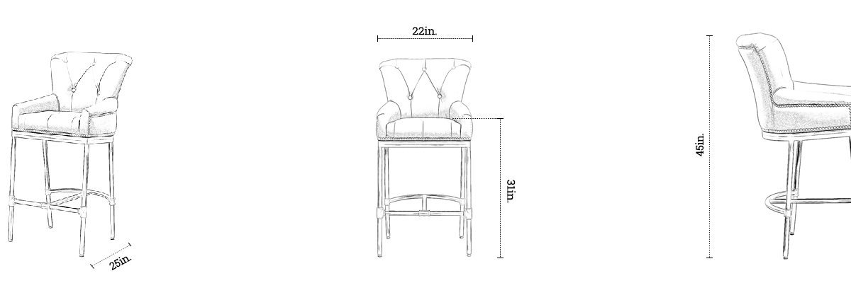 Paola Chair dimensions