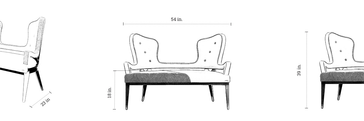 Irin Sofa dimensions