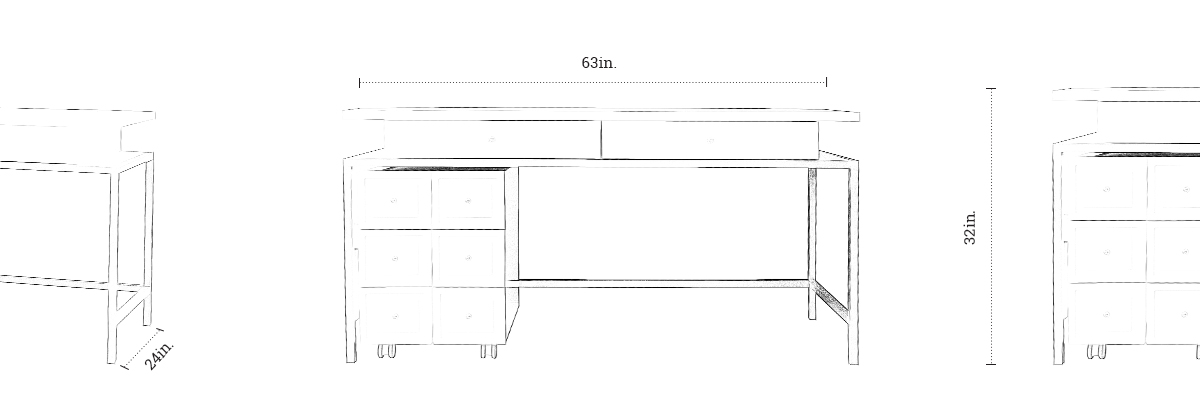 Sunshine Desk dimensions
