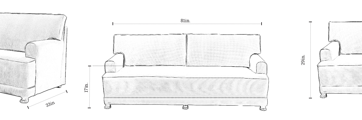 Leo Sofa dimensions