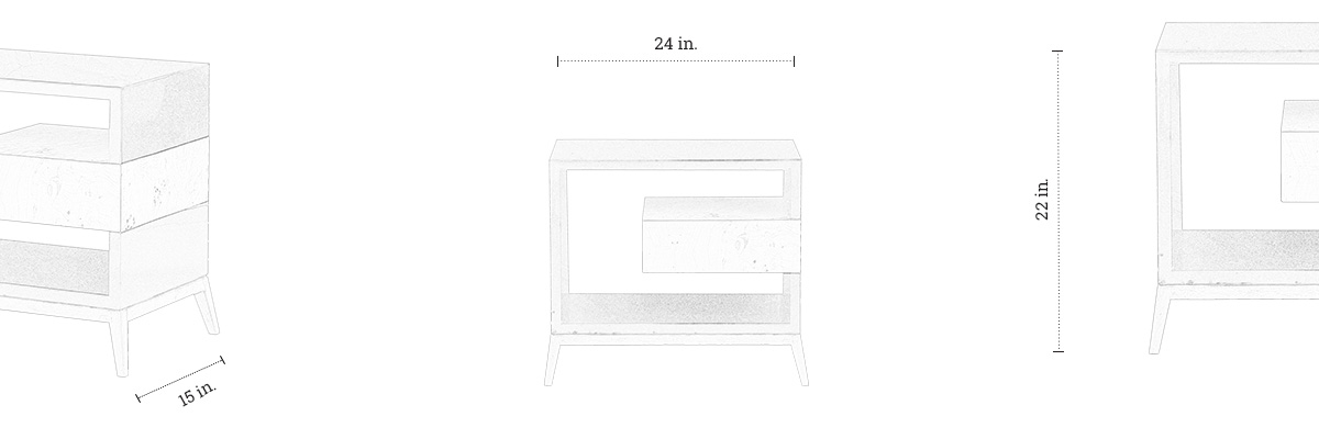 Float Bedside Table dimensions