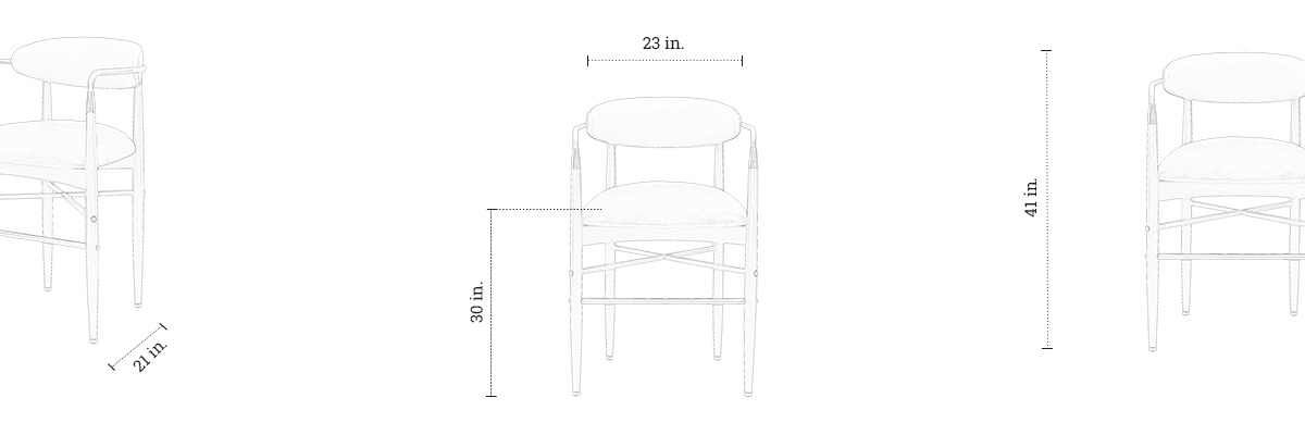 Rodin Bar Chair dimensions