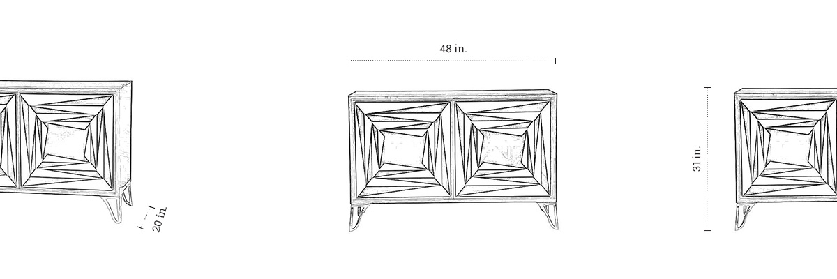 Abstract Sideboard (Small) dimensions