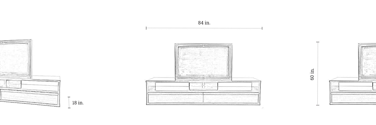 Max TV Unit dimensions