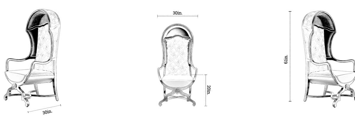 Reed Chair dimensions