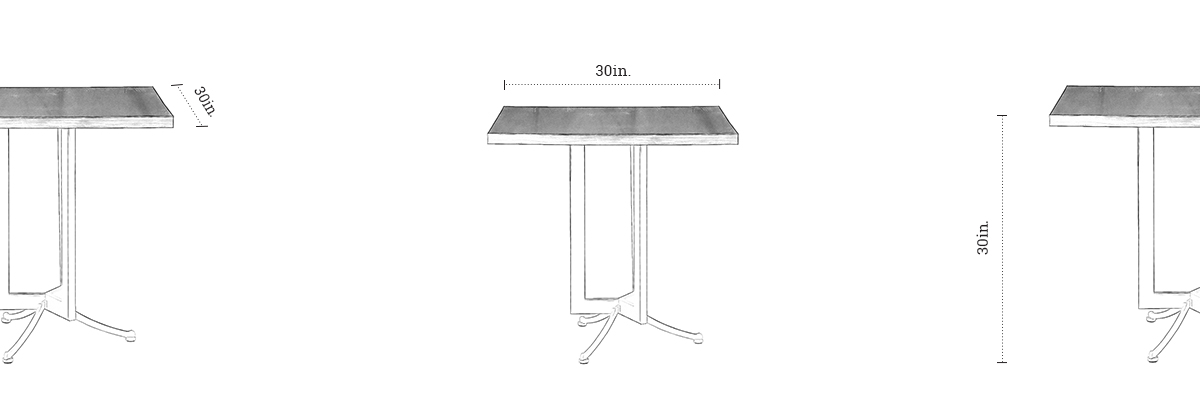 Dorset Dining Table dimensions