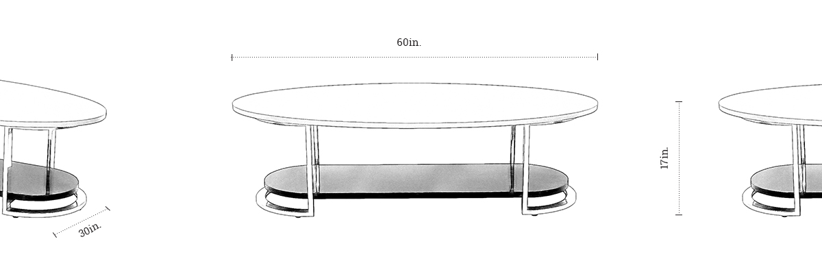 Tunnel Coffee Table dimensions
