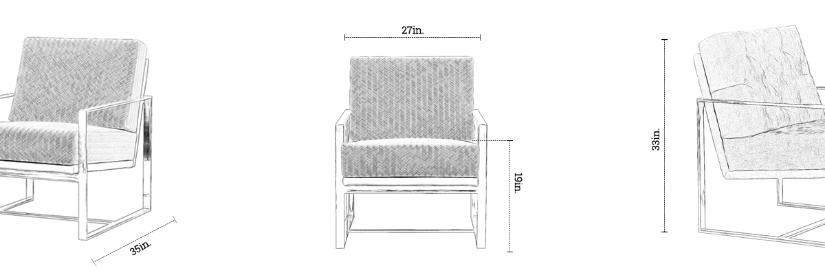 Sirin Arm Chair dimensions