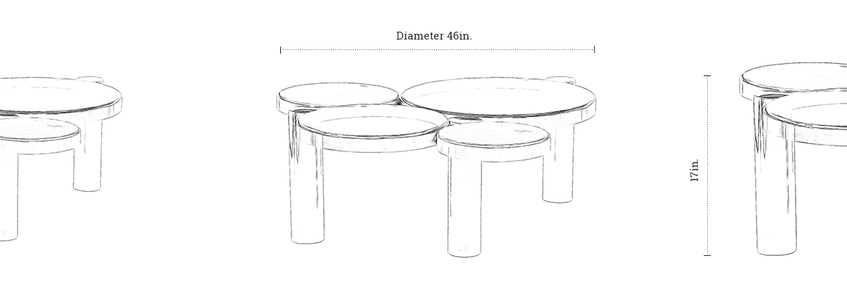 Eclipse Coffee Table dimensions