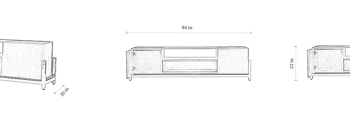 Atlas TV Unit dimensions