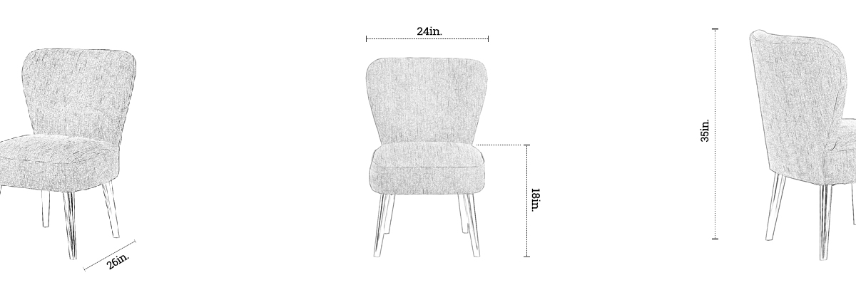 Arlon Chair dimensions