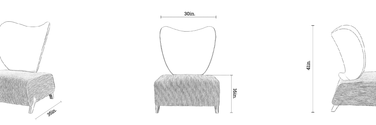 Alien Accent Chair dimensions